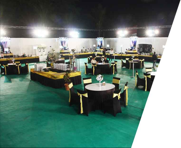 Banquet facing lawn